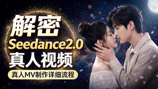 Seedance 2.0电影级真人 MV全流程拆解:提示词、运镜、粒子特效,手把手实操-智云网创 - 网创副业项目资源站